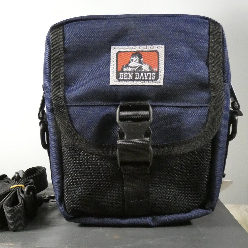 Ben Davis Waist, Shoulder Compartments Cross Body Bag Blue and Black